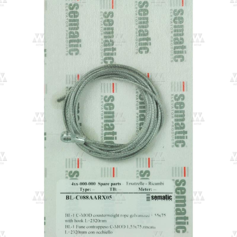BL-C088AARX05 | COUNTERWEIGHT ROPE (LENGTH 2320MM)