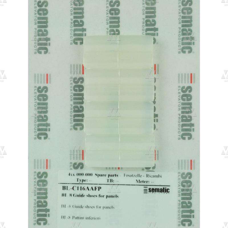 BL-C116AAFP | 8 X PANEL GUIDE SHOE (10MM SILL GROOVE)