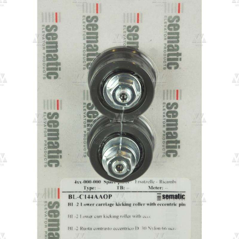 BL-C144AAOP | 2XLOWER CARRIAGE KICKING ROLLER D.29(EXTERNAL 36MM)ECCENTRIC